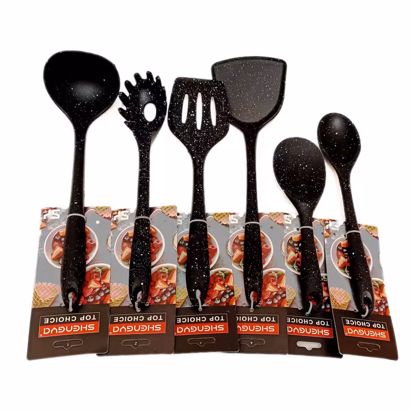 سرویس کفگیر و ملاقه 6 پارچه شنگیا مدل سیلیکون | کالا مکس