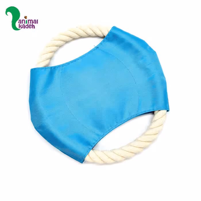 اسباب بازی پرتابی سگ مدل دیسک آبی ساده