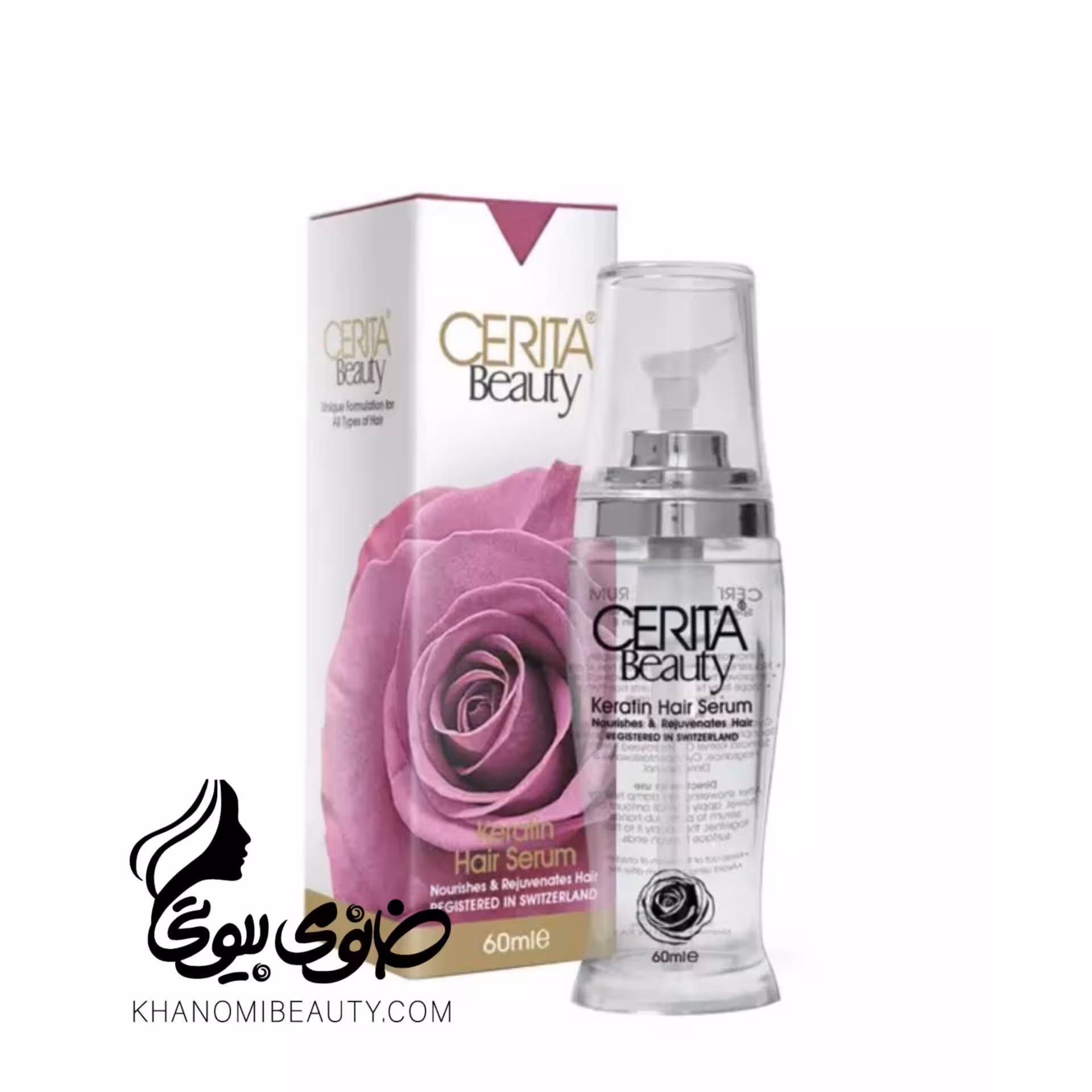 سرم تقویت کننده مو Cerita Beauty حاوی ویتامین E و کراتین حجم 100 میلی لیتر سریتا بیوتی