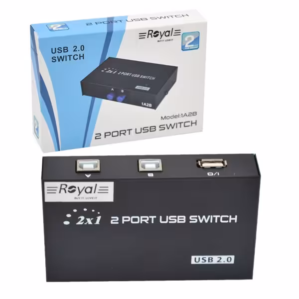 دیتا سوییچ ROYAL USB 2PORT