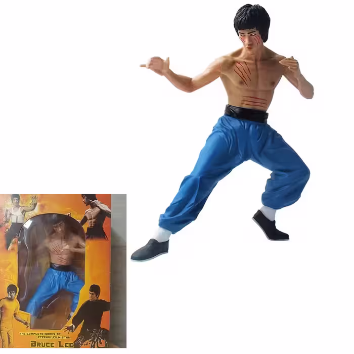 فیگور بروسلی bruce lee جعبه دار ارتفاع 35 سانتی متر