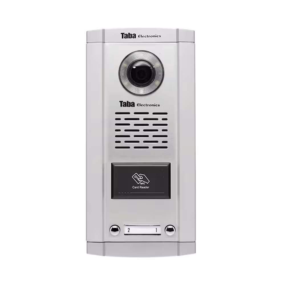 پنل آیفون تصویری کارتی 2 واحدی تابا مدل سهند TVP-1860
