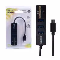 هاب   رم ریدر Combo 2 in 1 Type-C