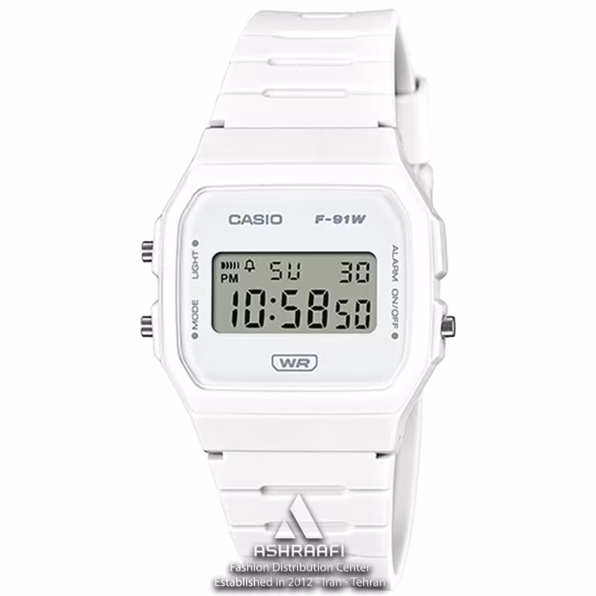 ساعت کاسیو دیجیتالی سفید Casio F-91WB-7AD