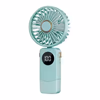 پنکه رومیزی شارژی مدل Portable Led Display Fan