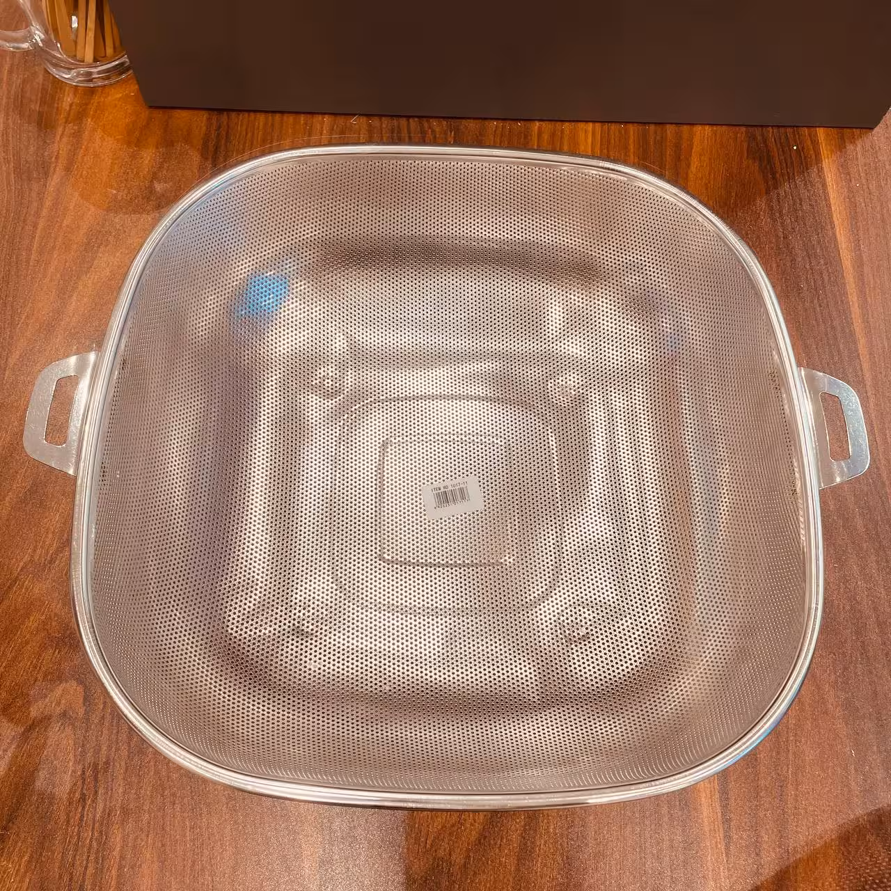 سبد استیل پانچ دسته دار مربع 40cm -1017-11