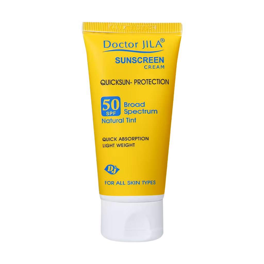 کرم ضد آفتاب کوئیک سان پروتکشن رنگ طبیعی SPF50 دکتر ژیلا