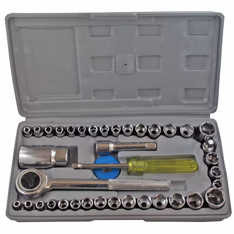 جعبه بکس 40 پارچه آیوا درایو 1/4 و 3/8