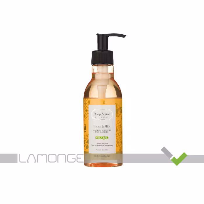 ژل شستشوی صورت حاوی عصاره شیر و عسل دیپ سنس حجم 250 میلی لیتر