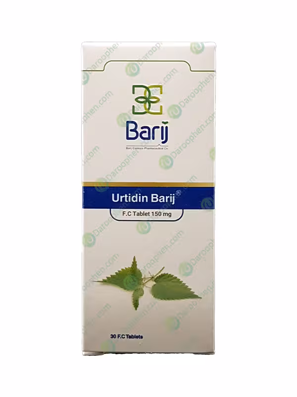 قرص روکش دار اورتیدین باریج اسانس 30 عددی – Barij Essence Urtidin 30 Coated Tables