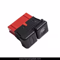کلید قفل کن شیشه های عقب پژو پارس سوکت قرمز برند هیرکان