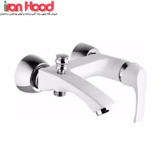 شیر حمام البرز روز مدل یونیک سفید