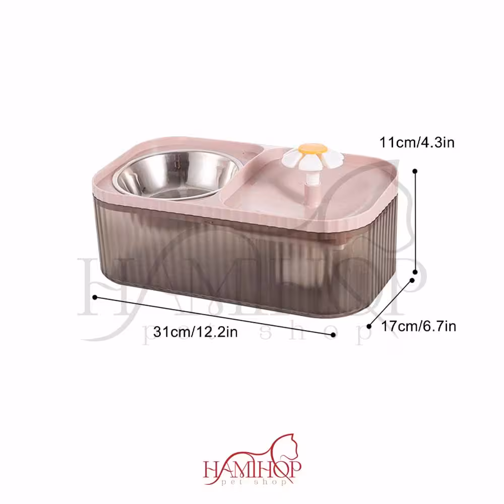 ظرف اب و غذا اتوماتیک سگ و گربه Automatic pet Water dispenser & bowl for food Cat Dog