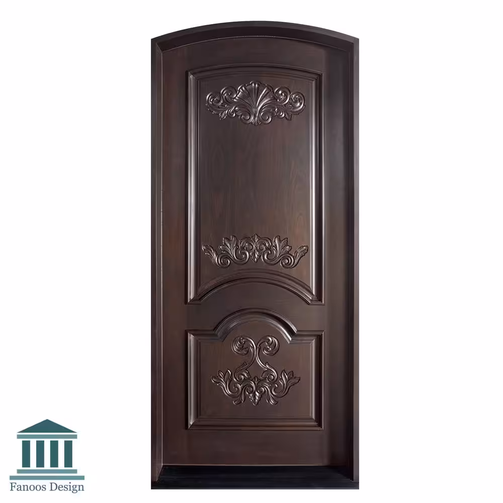 درب چوبی منبت‌کاری شده کد 269