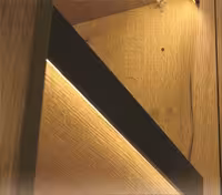چراغ LED داخل کمد و کابینت جهت جلوی شلف چوبی عرض 60 سانتیمتر فانتونی کد N583