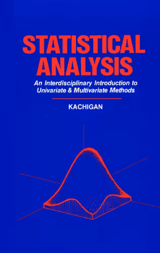خرید و دانلود نسخه کامل کتاب Statistical analysis: an interdisciplinary introduction to univariate & multivariate methods