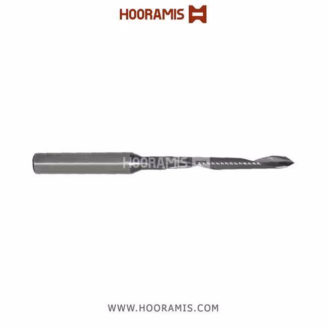 مته اختصاصی تک کاناله  با مارپیچ راستگرد 8*95*45*5 از جنس Solid Carbide جهت ایجاد شیار آب بر روی پروفیلهای uPVC در ماشینهای AFS , BJM , Rotox , Schirmer , etc