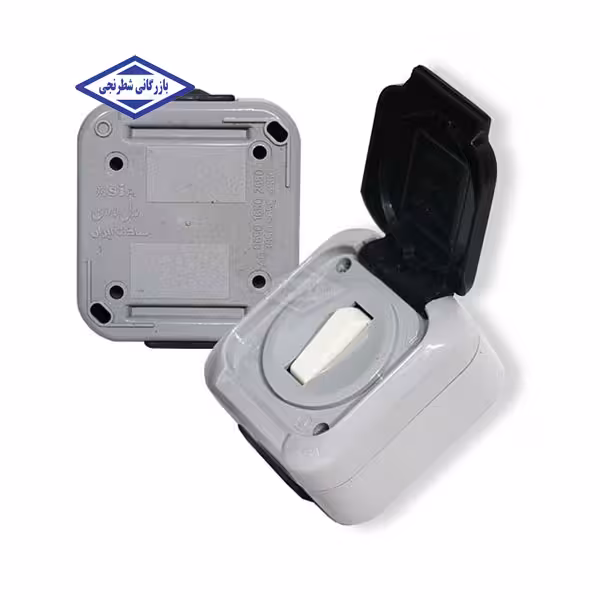 کلید تبدیل تک پل روکار بارانی  آسیا الکتریک مدل لادن