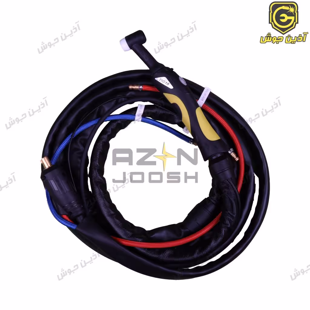 تورچ تیگ آبخنک 18F با گردنی دستی متحرک 8 متری کانکتوری