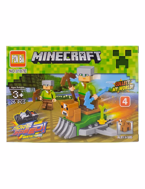 لگو 26 تکه ماینکرافت کد 0187E-4