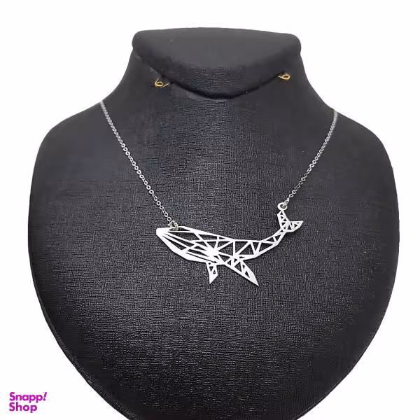 گردنبند نقره ترمه مدل نهنگ JKL