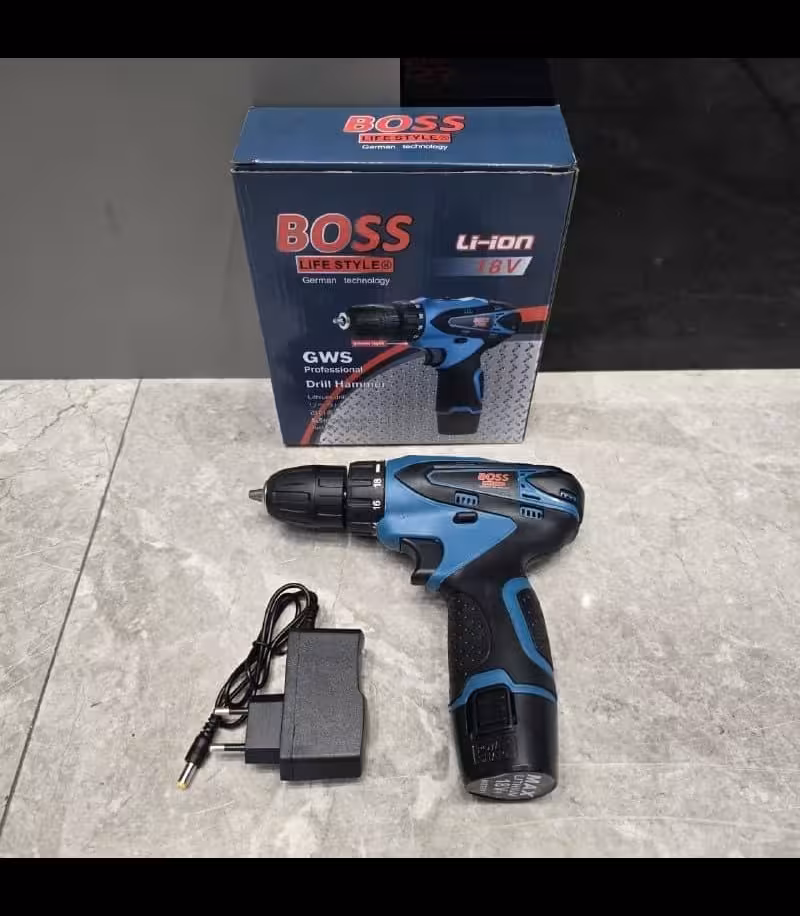 دریل شارژی 18 ولت تک باتری اصلی باس مدل 18v cheap