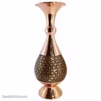 گلدان خاتم کاری اصفهان 20 سانتی مدل موشکی کد MJ-88