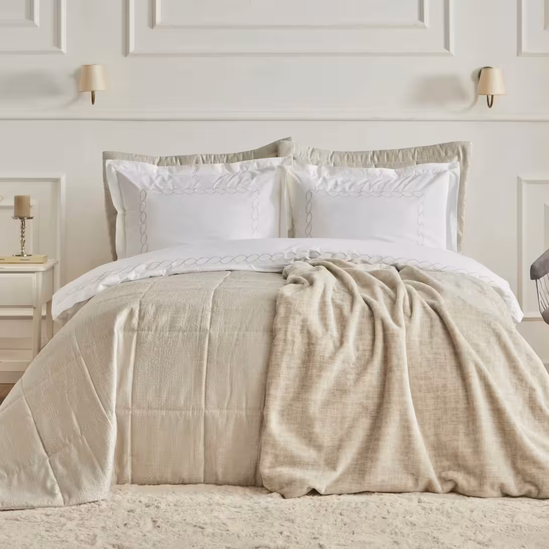 ست روتختی دو نفره 10 پارچه برند کاراجا هوم ترکیه مدل Bride Coll Daphne