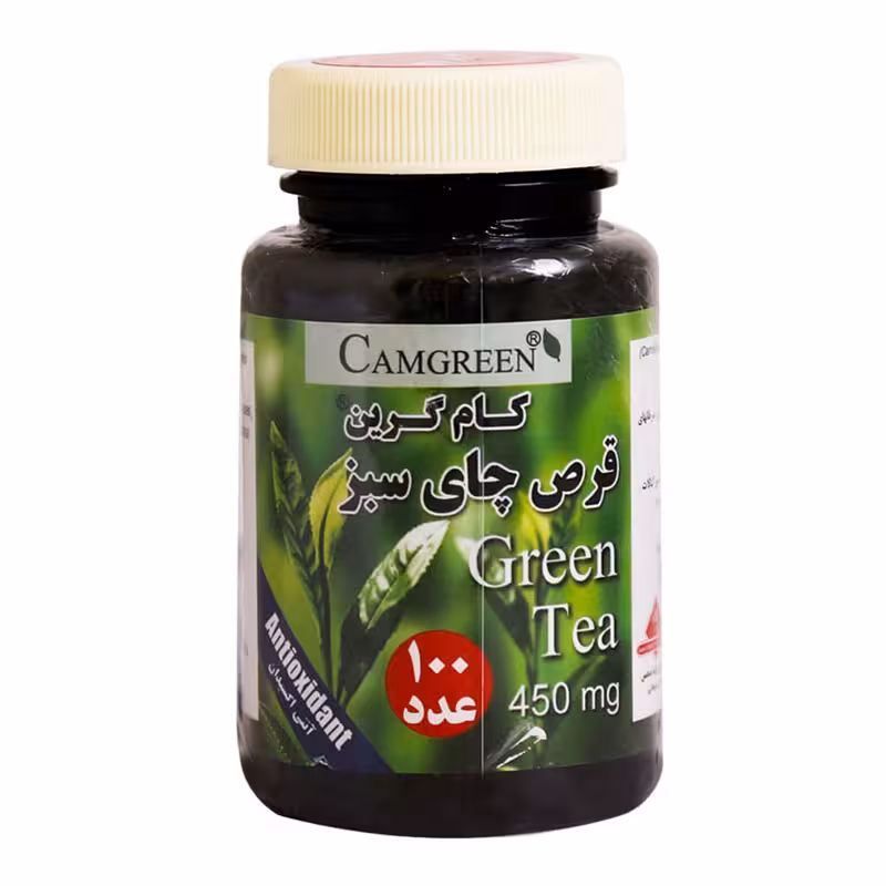 قرص چای سبز کام گرین گیاه اسانس 100عدد | Giah Essence Green Tea Camgreen