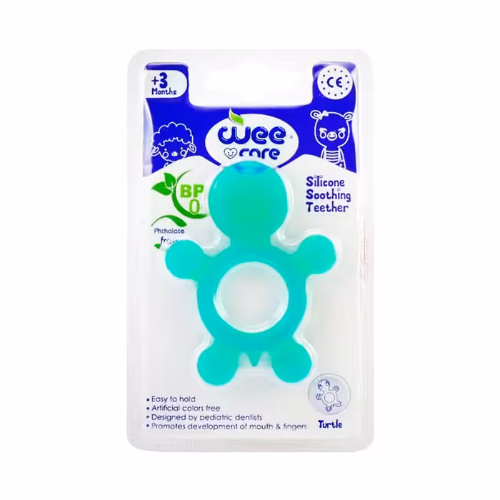 دندانگیر تمام سیلیکونی طرح لاکپشت وی کر-Wee Care