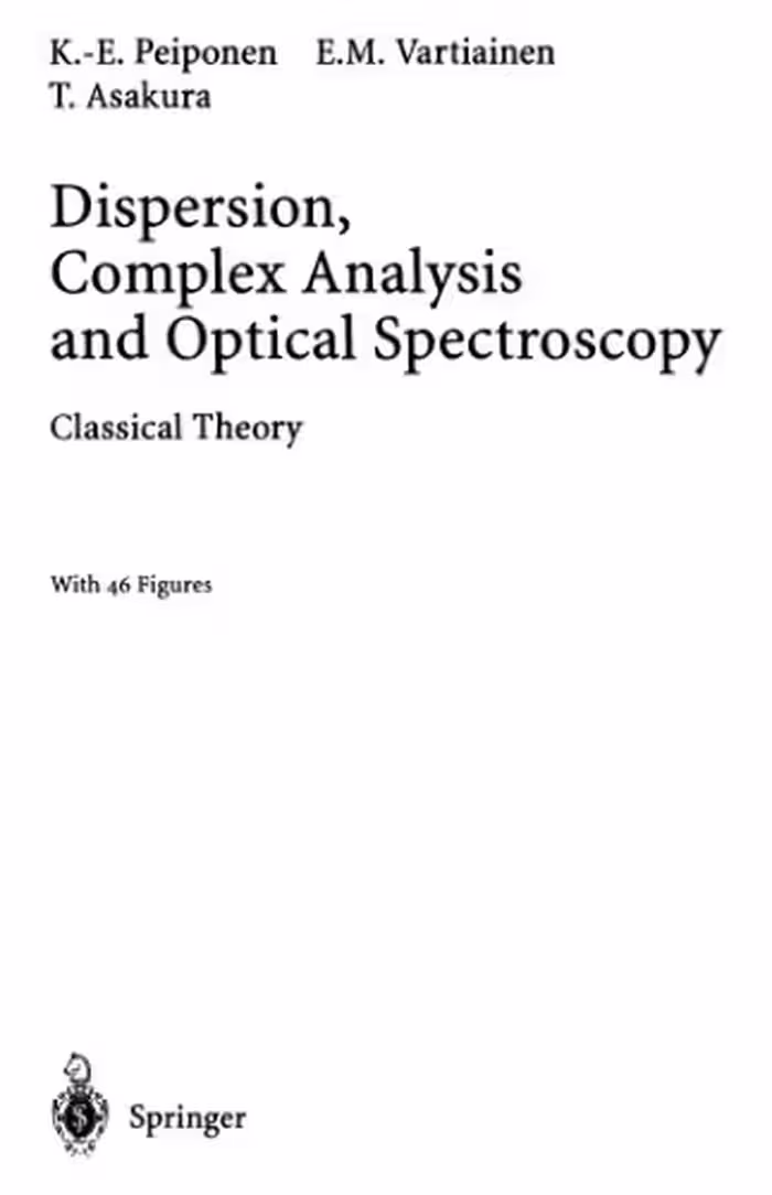 خرید و دانلود نسخه کامل کتاب Dispersion, Complex Analysis and Optical Spectroscopy: Classical Theory