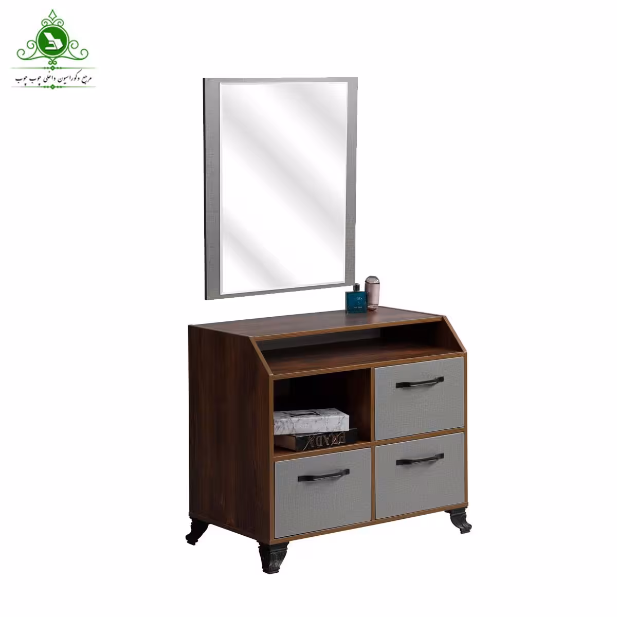 میز آرایش سه کشو مدل آیرون