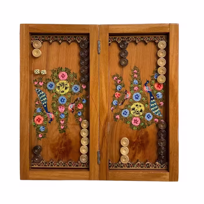 تخته نرد خاتم 35 سانتی داخل راش