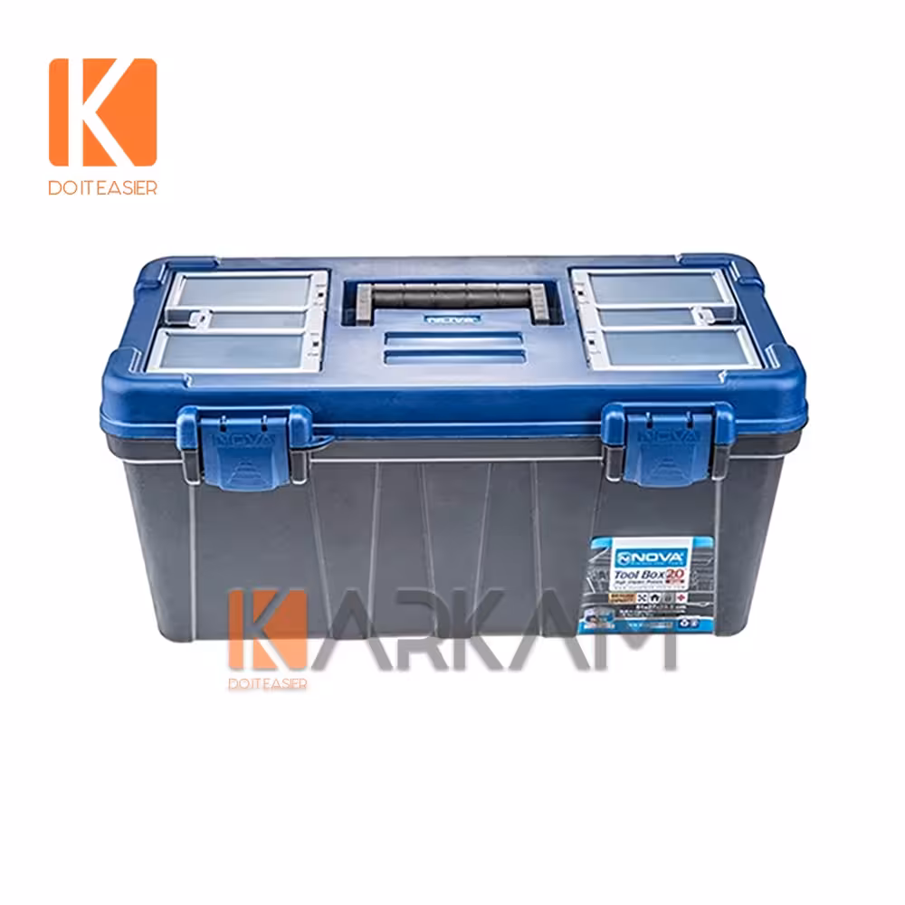 جعبه ابزار 20 اینچ باقفل پلاستیکی NTB-6020 نوا