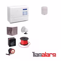 پکیج دزدگیرباسیم اماکن مدل فایروال سیم کارتی و تلفنیF10H61