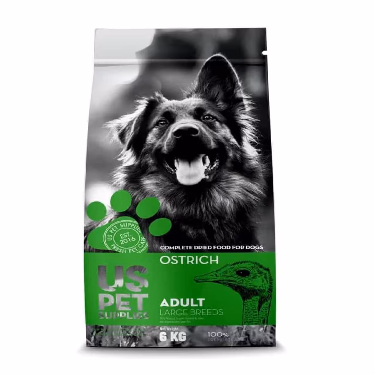 غذا خشک یو اس پت مخصوص سگ های نژاد بزرگ بالغ 6 کیلوگرمی