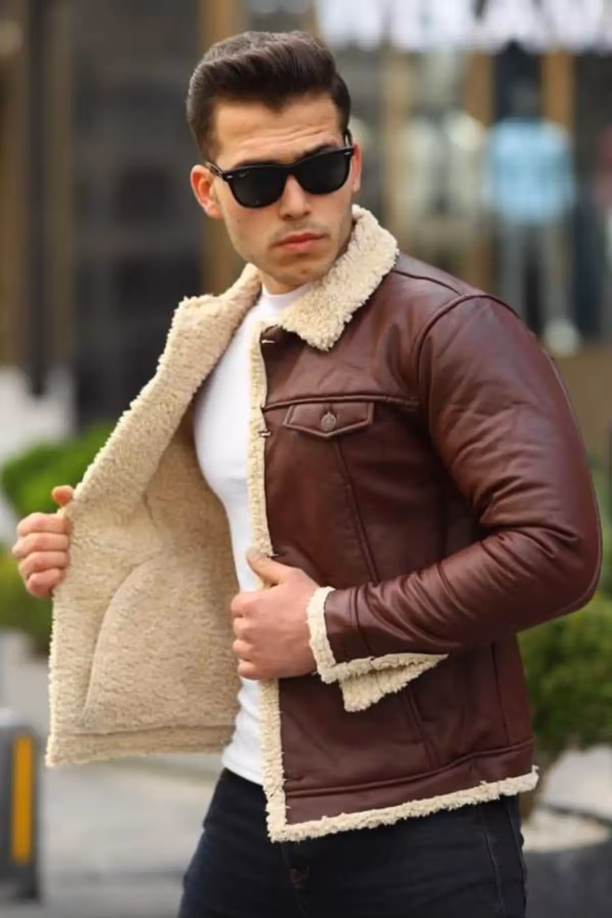 کت چرم مردانه - 1614