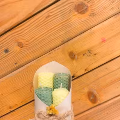 شمع ورق موم عسل چهارتایی