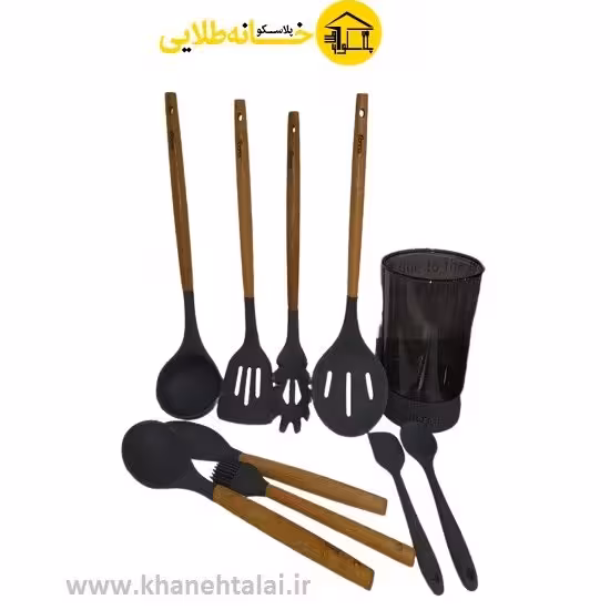 سرویس کفگیر  ملاقه سیلیکنی روما10پارچه