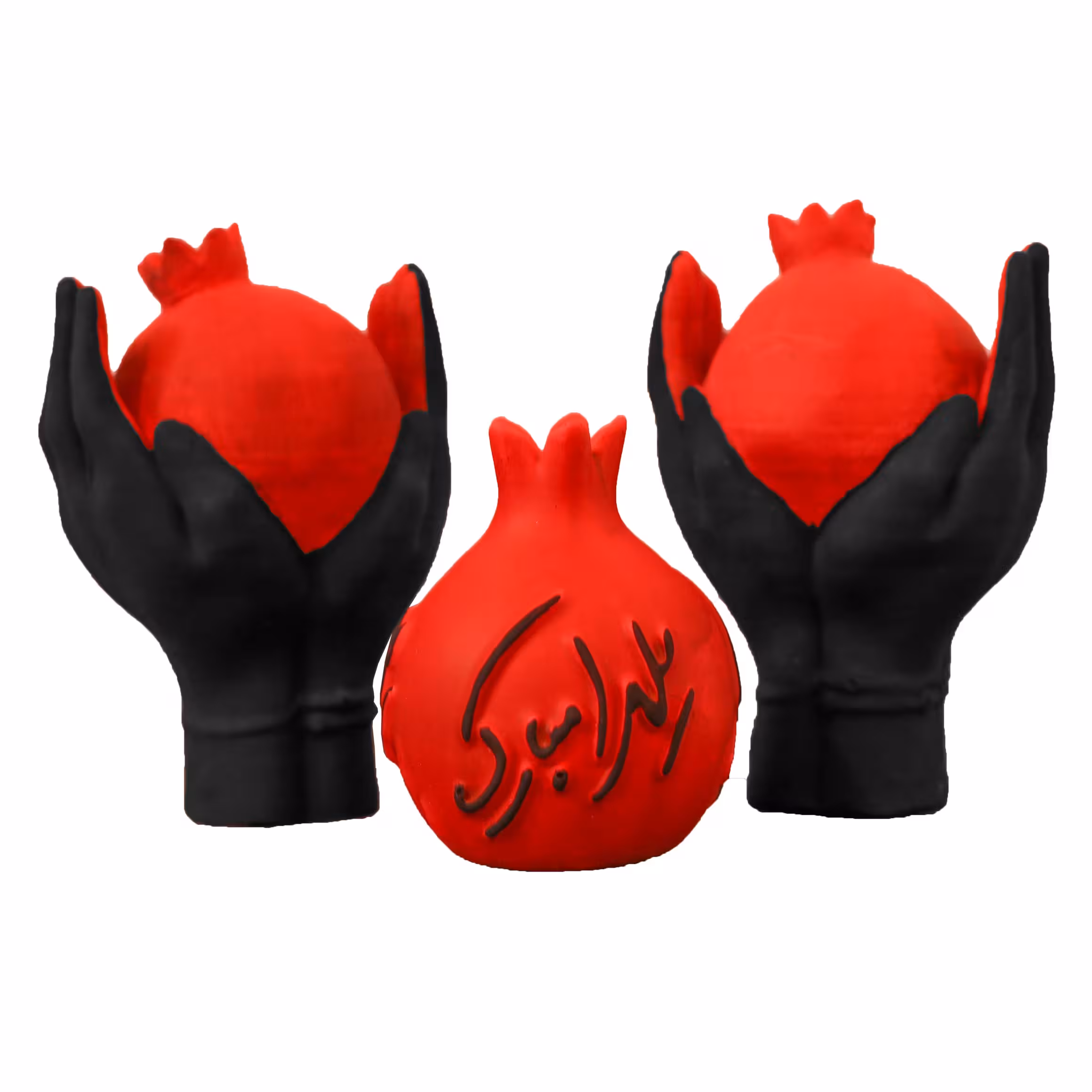 دکوری سنگی مدل یلدایی مجموعه 3عددی 