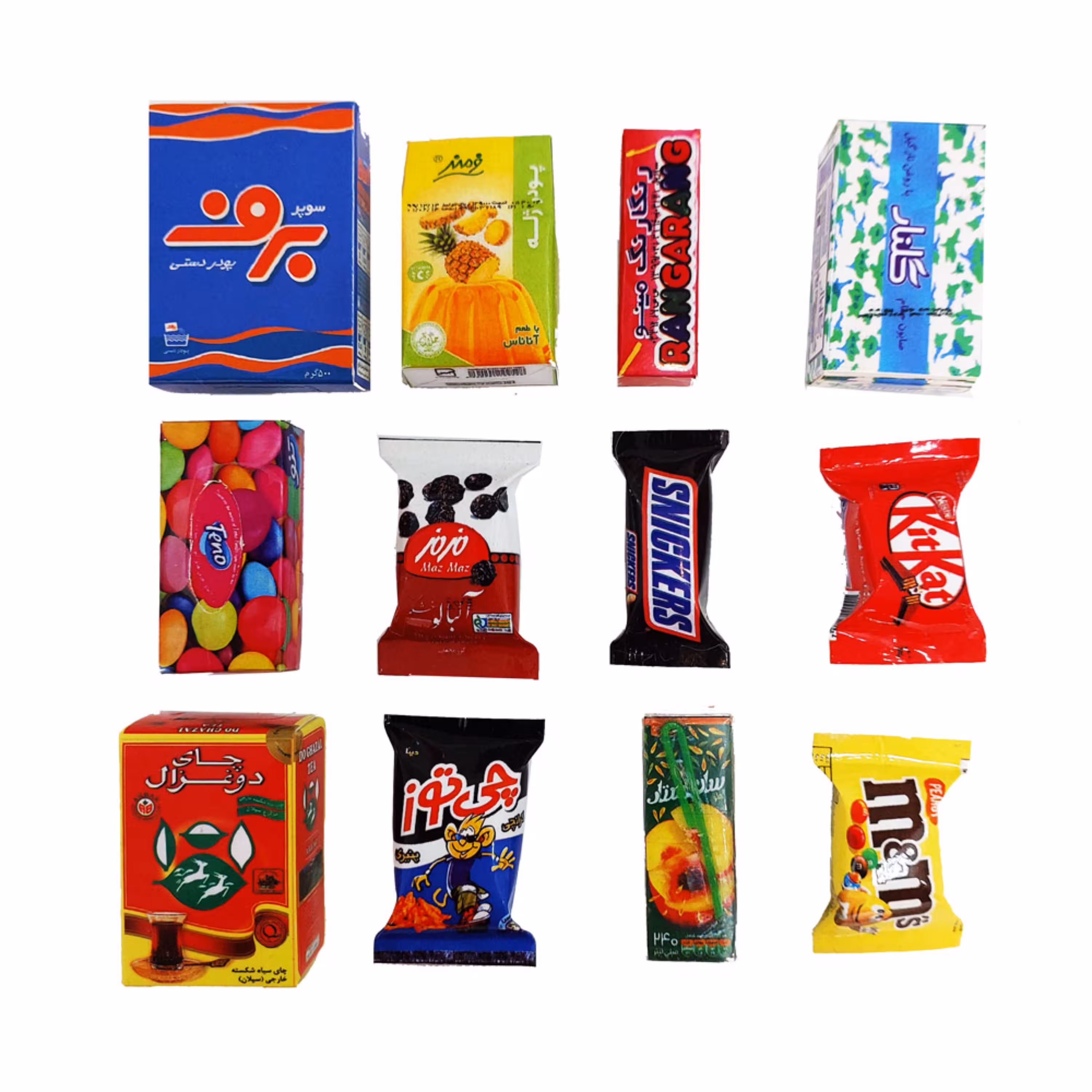 پک مینیاتوری مگنت مینی باز کد 0016 مجموعه 12 عددی 