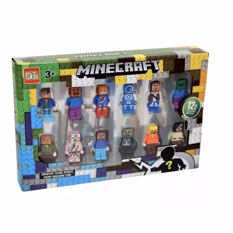 لگو آدمک Minecraft پک 12 عددی