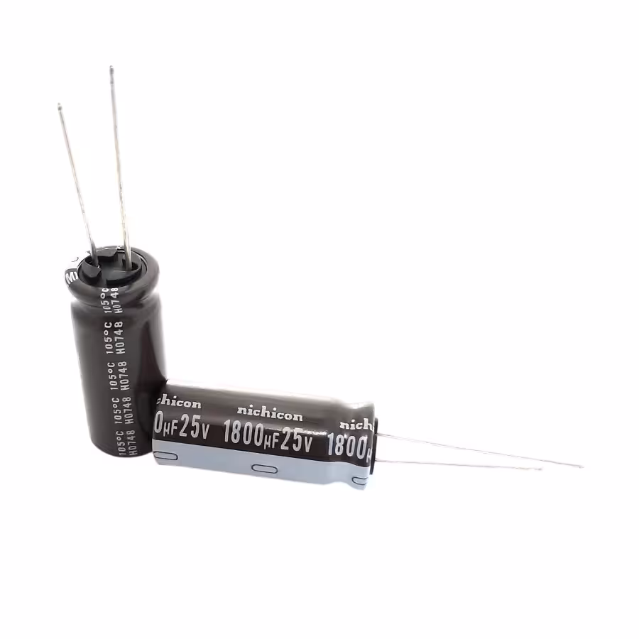 خازن الکترولیت 1800 میکرو فاراد 25 ولت nichicon