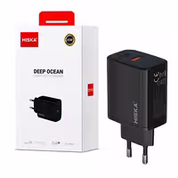 شارژر دیواری هیسکا مدل H-145EU ظرفیت 45 وات با 2 پورت USB Type-C