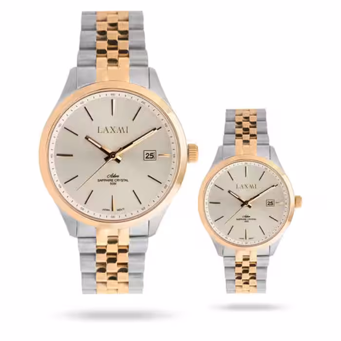 ساعت مچی ست مردانه و زنانه لاکسمی LAXMI اورجینال مدل LA-8561-1