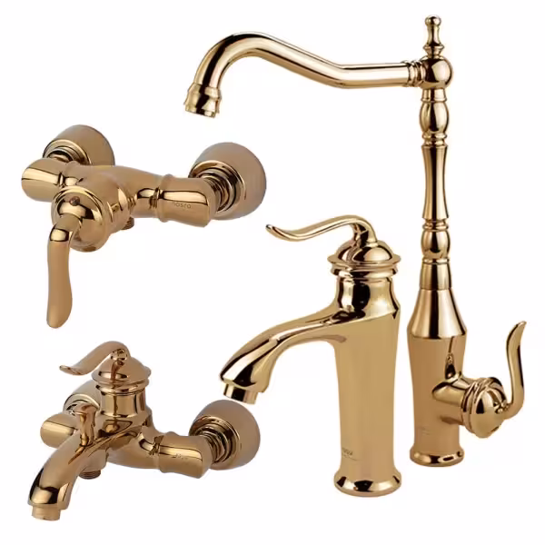 ست چهارتکه شیرآلات کسری مدل دانوب