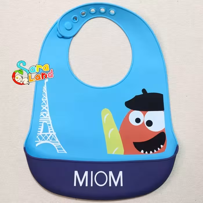 پیشبند سیلیکونی نوزاد طرح برج ایفل