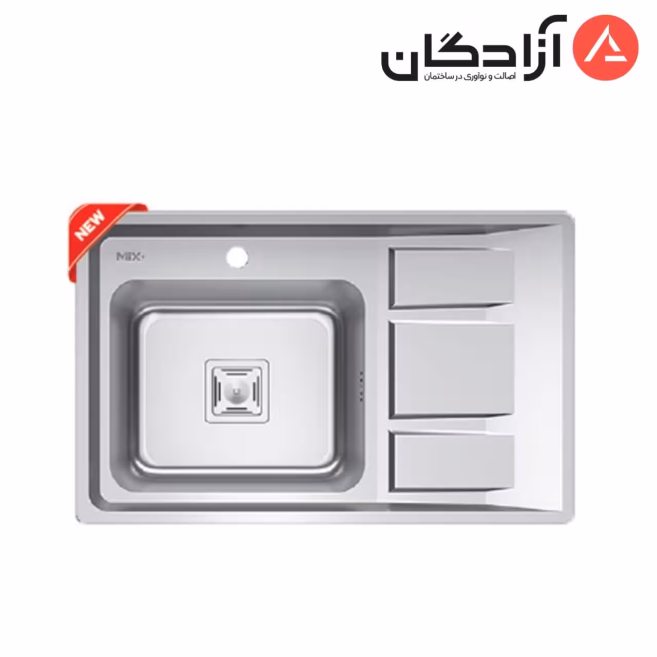 سینک فانتزی توکار میکس پلاس مدل 6042S45