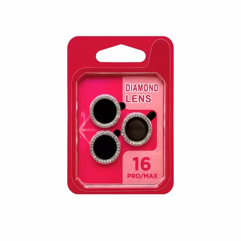 گلس محافظ لنز نگین دار گوشی ایفون 16PROMAX