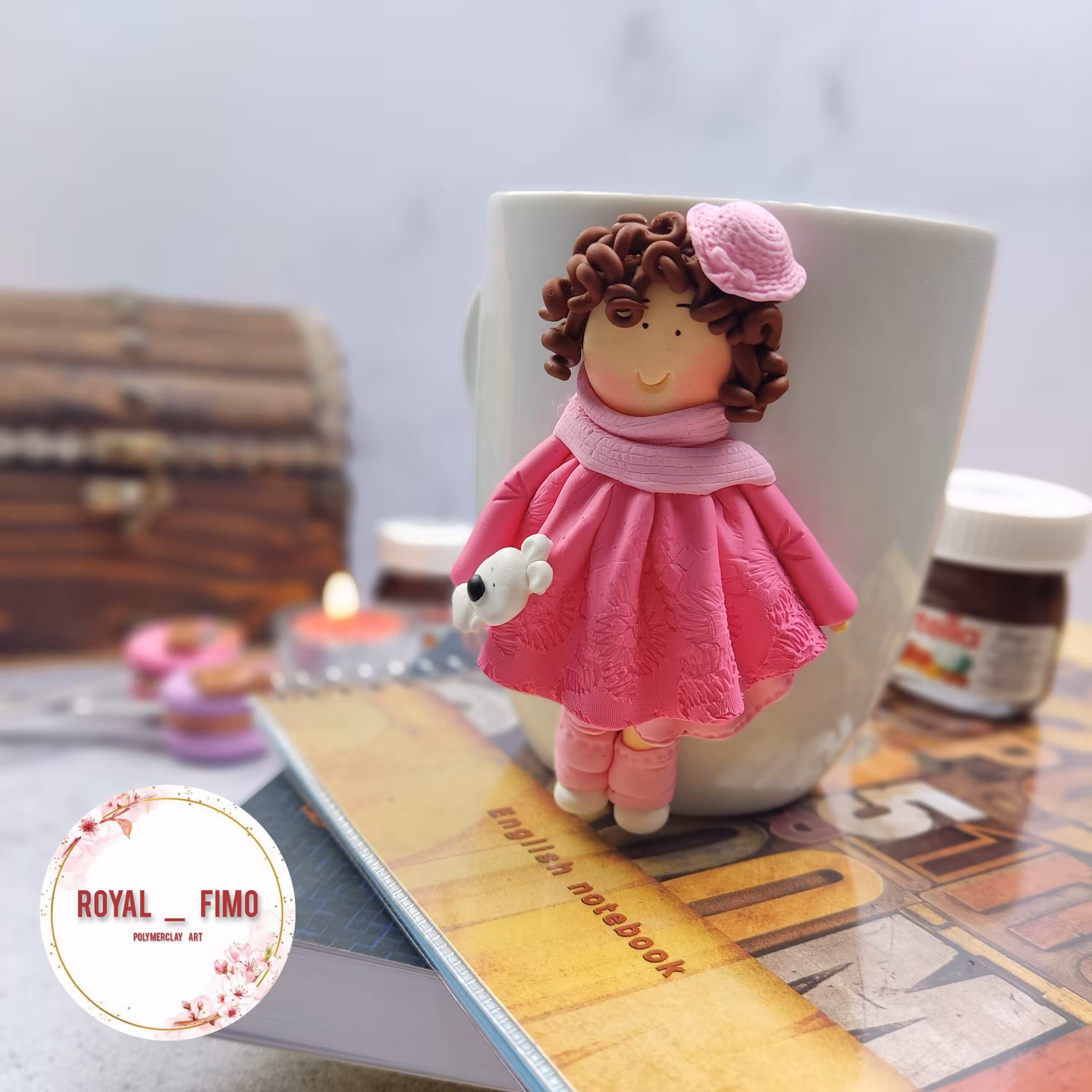 ماگ دخترانه مو فرفری